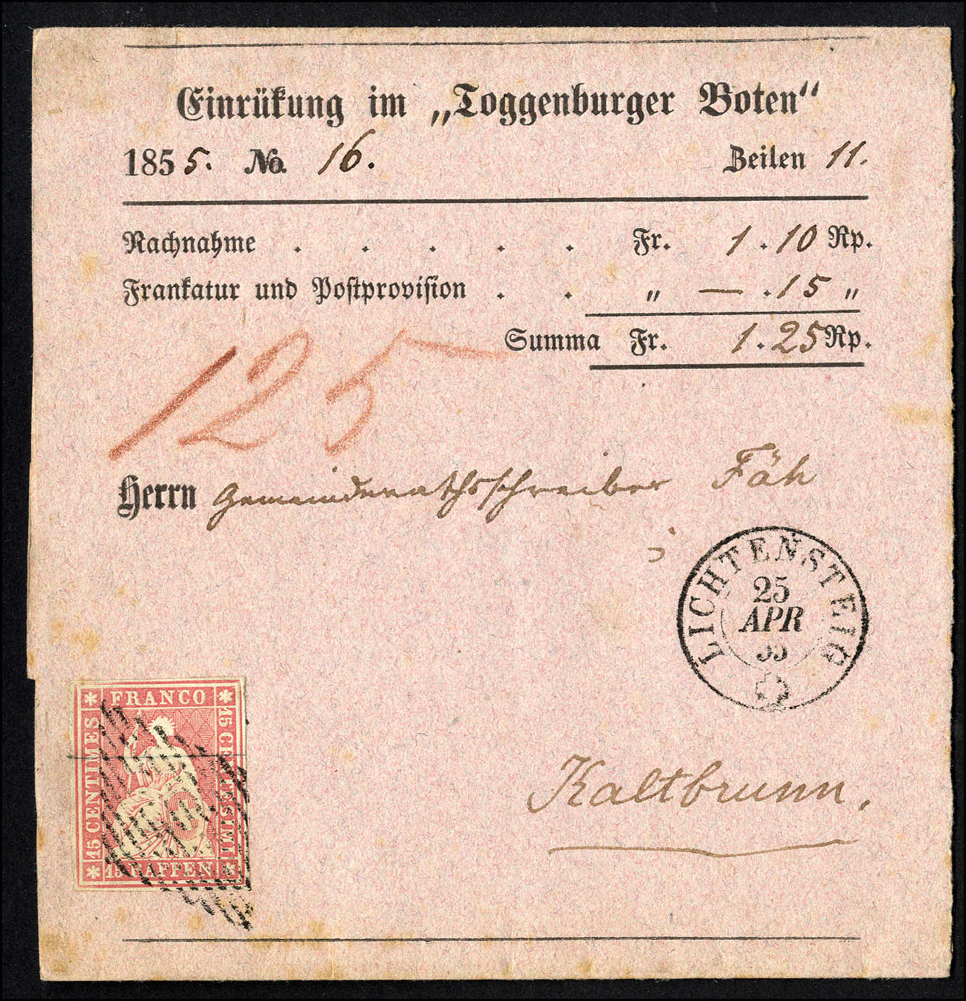 Lot 75 - sammlungen und posten sammlungen und posten altschweiz -  Rolli Auctions Auction #68 Day 1