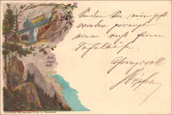 5Rp.schwarz, Zudruck "Arth-Rigi-Bahn", Stempel LUZERN, minim knittrig
