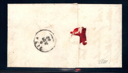 MÜHLAU blau, Gr.40, taxierter Faltbrief nach Meienberg,