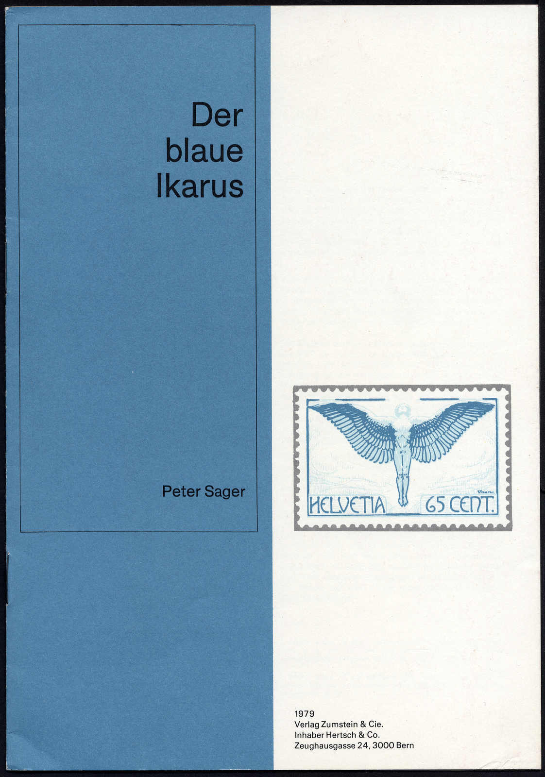Der blaue Ikarus (Peter Sager 1979) 17 Seiten