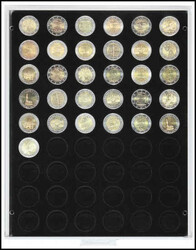 Münzboxen, Lindner, Standard Nr. 2154C, Schuber in lichtem grau mit ...