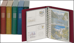 Postkarten-Album Classic, Lindner Nr. 1131, braun, wattierter ...