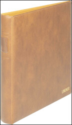 Ringbinder Standard, Lindner Nr. 1122, hellbraun, OHNE Schutzkassette ...
