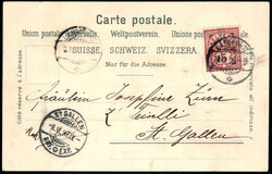 THUSIS, 4 Bilder, Farblitho, 1898