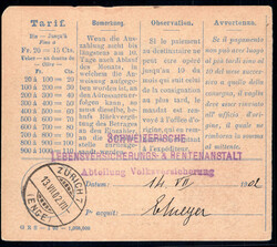 15 Cts. blau, Stempel WIL, mit Adressvordruck der Schweiz. ...