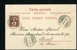 BERN, Farblitho, Reklamekarte vom Versandgeschäft L.Meyer Reiden, ...