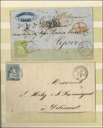 7240: Sammlungen und Posten Altschweiz - Briefe Posten