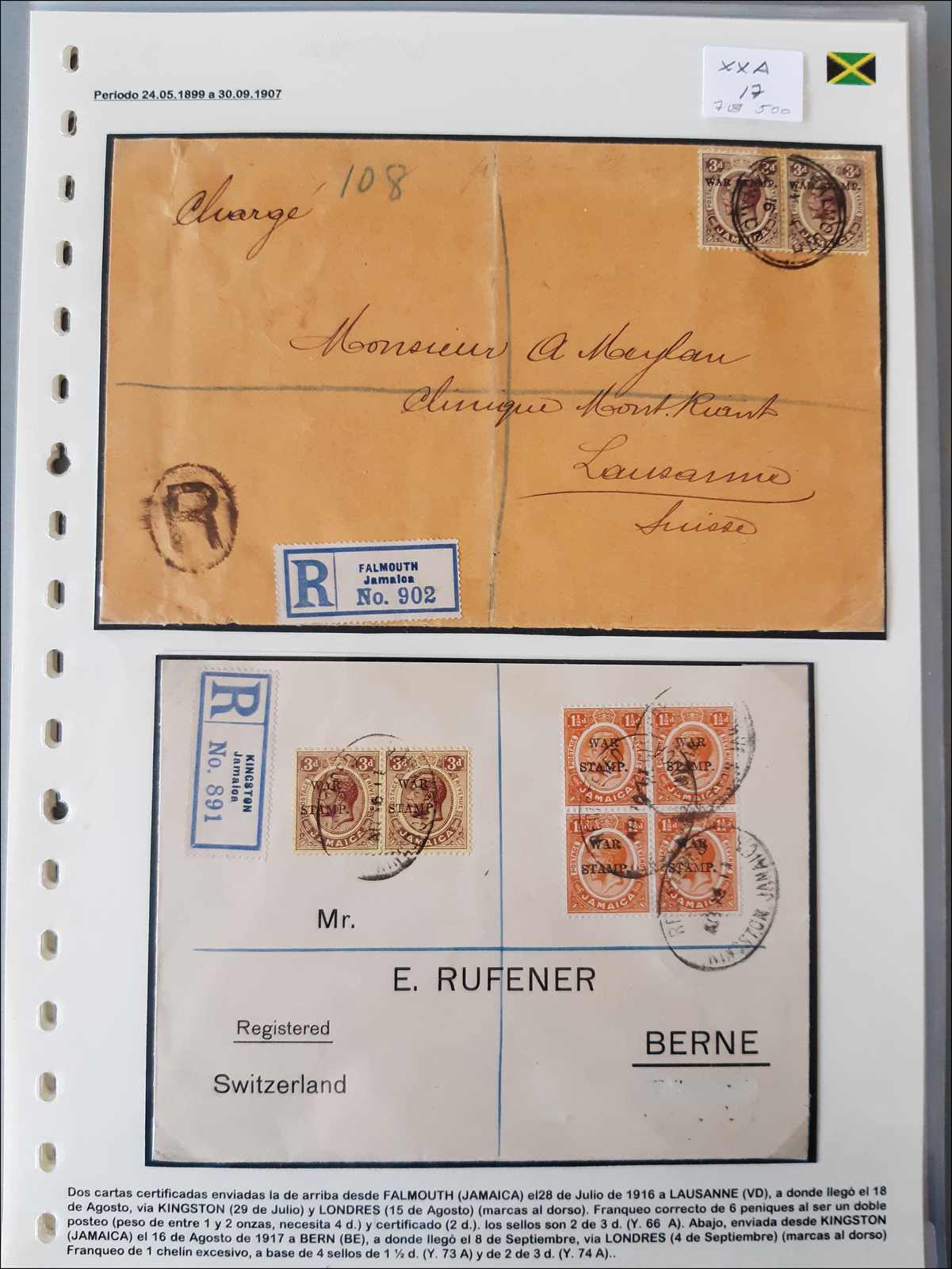 Lot 715 - andere gebiete jamaica - Rolli Auctions Auction #68 Day 1 Lot 715 - andere gebiete jamaica - Rolli Auctions Auction #68 Day 1