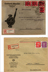 1912-1929: Firmenlochungen, u.a. zu Chemie, Uhren, STrom und Mechanik ...