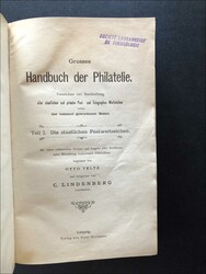1887-1889: HANDBUCH DER PHILATELIE, Band 1, Aegypten bis Französisch ...
