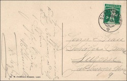 LUFTSCHIFFSTATION LUZERN, BÜRGENSTOCK mit Lift, gestempelt ...