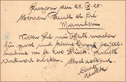 BASEL-MANNHEIM, portogerechte, eingeschriebene PostkarteAutomatically ...