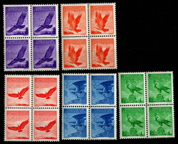 1934/35: Vögel, glattes Papier, 3x**/1x*