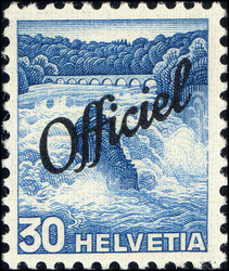 30Rp.blau, geriffeltes Papier, Befund Renggli, signiert Zumstein