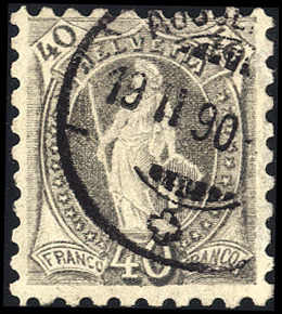 Lot 1351 - schweiz schweiz stehende helvetia -  Rolli Auctions Auction #68 Day 2