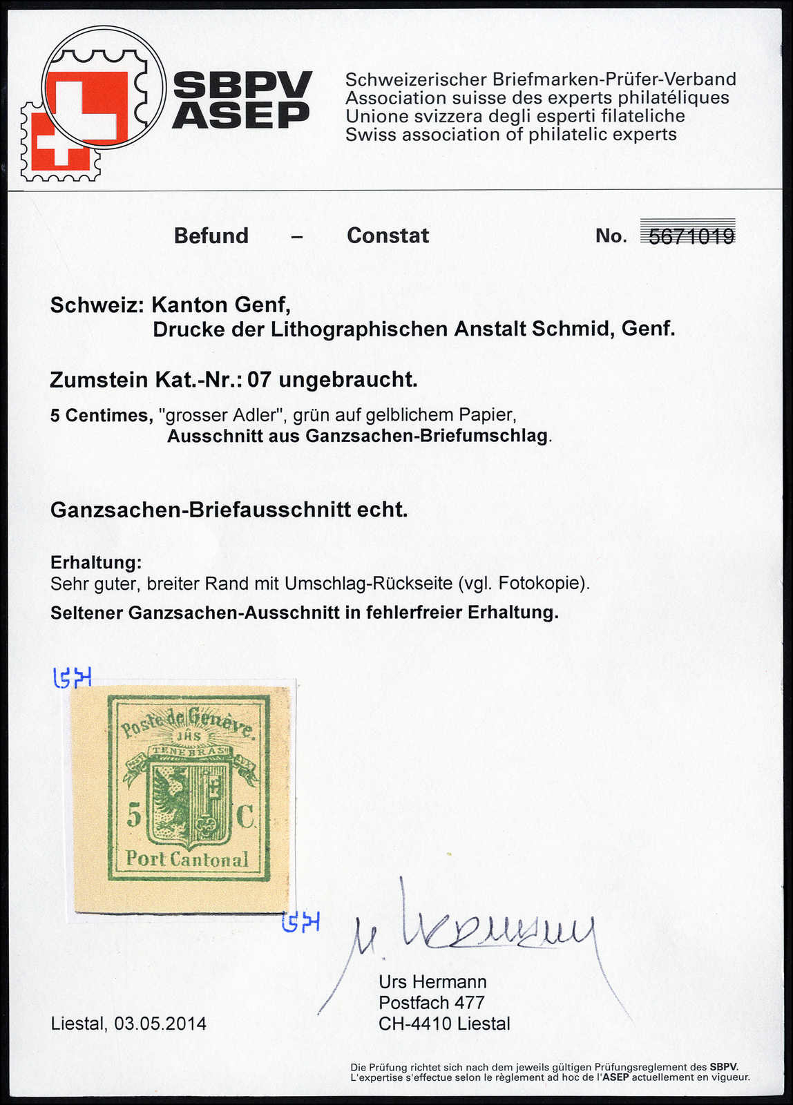 Lot 5 - sammlungen und posten sammlungen und posten altschweiz -  Rolli Auctions Auction #68 Day 1