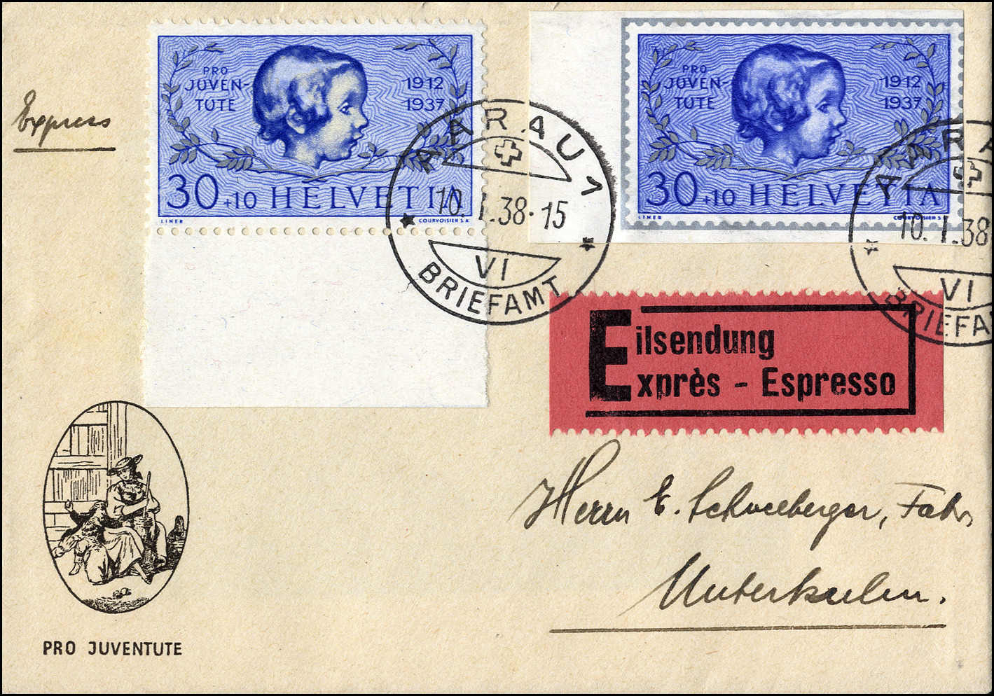 Lot 1496 - schweiz schweiz pro juventute -  Rolli Auctions Auction #68 Day 2