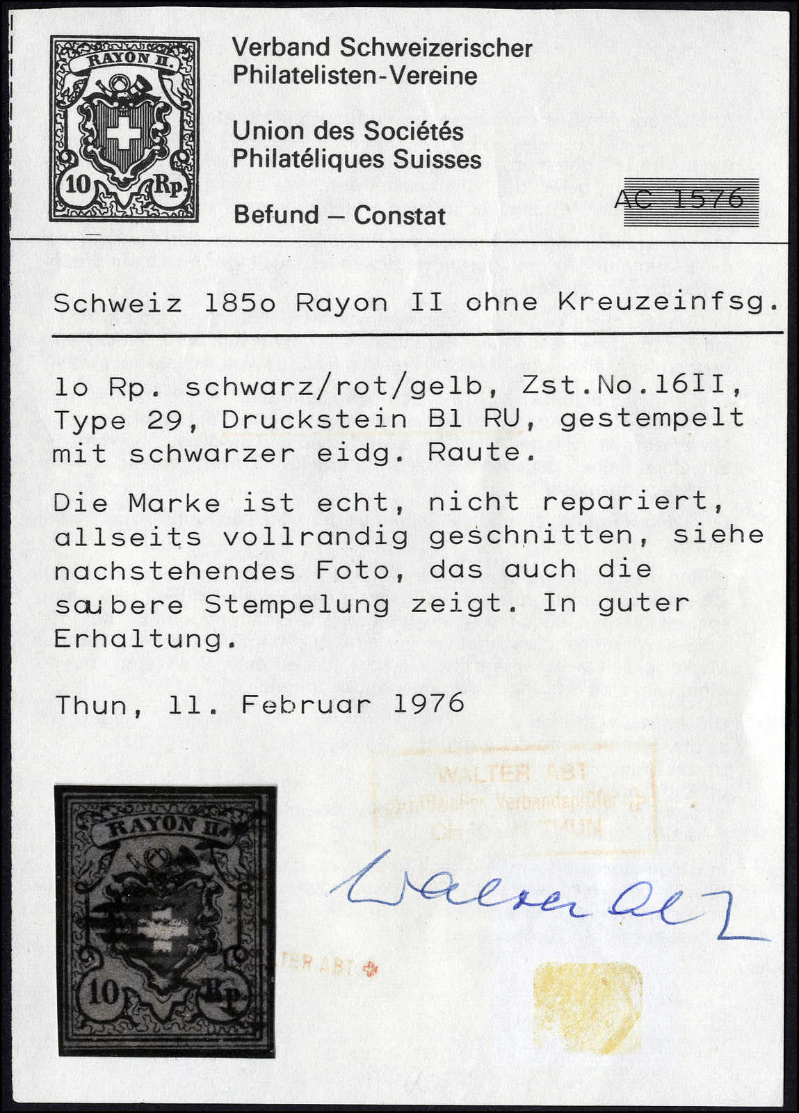 Lot 16 - sammlungen und posten sammlungen und posten altschweiz -  Rolli Auctions Auction #68 Day 1