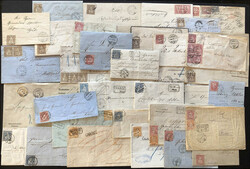 1862-1884: vielseitiger Posten, alles mit Stempeln Kanton Luzern ...