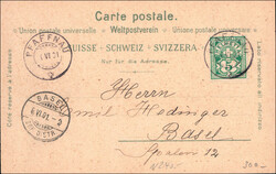 PFAFFNAU, Litho farbig, 4 Bilder, Stempel 1901Automatically generated ...