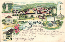 SEMPACH, Litho 6, farbig, Stempel 1899Automatically generated ...