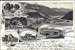 ESCHOLZMATT, Litho 6, farbig, Stempel 1901Automatically generated ...