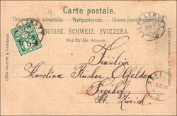 ESCHOLZMATT, Litho 6, farbig, Stempel 1901Automatically generated ...