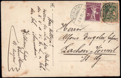 HÄMIKON, s/w, Stempel 1918Automatically generated translation:H&Auml ...