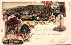 SEMPACH, Litho 6, farbig, Stempel 1900Automatically generated ...