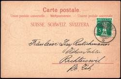 WOLHUSEN, Litho 2, farbig, Stempel 1909Automatically generated ...