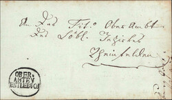 OBERAMTEY ENTLEBUCH, dekorativ auf Faltumschlag nach Rheinfelden, 1819