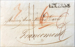 LUCERNE, Faltbrief von 1817 nach FRANCOMONT/BE, rückseitig ...