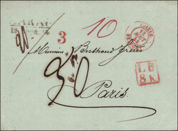 AARAU 12.Augst. 44 schwarz/Suisse BELFORT/LB8K/3 alle rot, sauber auf ...