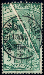 QUETSCHFALTE, attraktiv quer über die Marke, gestempelt WENGERNALP ...