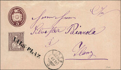 VALS-PLAZ/FURTH, 5Rp.Tübeli-Brief nach Ilanz