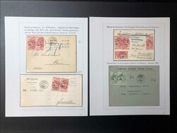 1900 UPU, variantenreiche Sammlung mit verschiedensten Frankaturen, ...