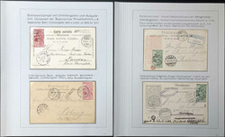 1900 UPU, variantenreiche Sammlung mit verschiedensten Frankaturen, ...