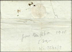 13e Don ARM.DU DANUBE, blau, dekorativ auf Faltbrief ab Zürich vom ...