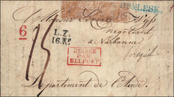 DOMLESK. blau/L.Z.16.Kr. schwarz/SUISSE PAR BELLFORT/6, beide rot, ...