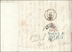 BERGELL., blau/L.Z.16.Kr./SUISSE BELFORT/6, alle 3 rot, dekorativ auf ...