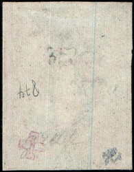 ZÜRICH 4, Stempel ZÜRCHER ROSETTE, sauber auf etwas ausgebesserter ...