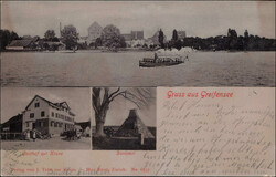 GREIFENSEE,3 Bilder, Foto-AK, 1904