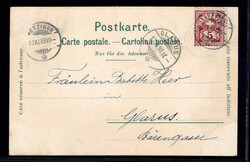 Gruss aus WETZIKON, 5 Bilder, Farblitho, 1898