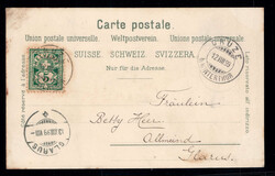 Gruss aus WINTERTHUR, 3 Bilder, Farblitho, 1899