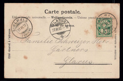 Gruss aus dem SIHLWALD, Foto-AK, 1902