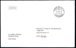 KOPP ELISABETH, auf Dankeskarte zur Wahl als Bndesrätin, 1984