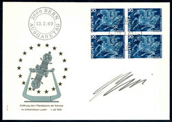 ERNI HANS : auf Ersttagsumschlag mit Marke zur Eröffnung des ...