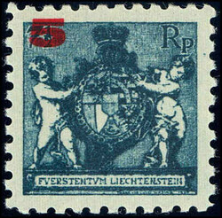 1924, Aufbrauchsausgabe, 5/7,5Rp.grünlichblau, Zä 9 1/2