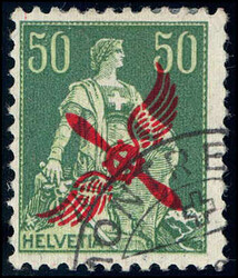 50Rp., sauberer Eckstempel MONTREUX