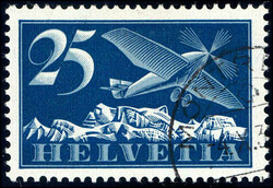 25Rp. geriffeltes Papier, MONTREUX